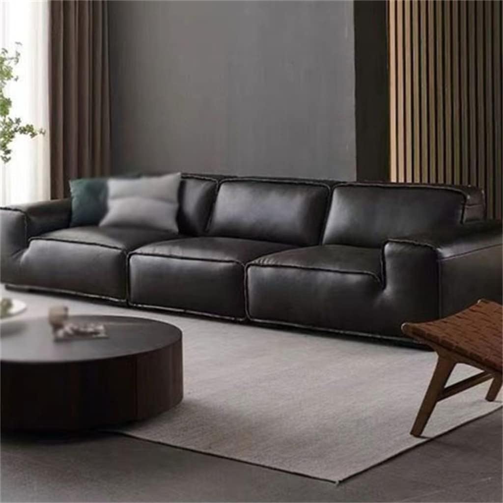 "Top Grain Leather Sofa - Soft and Supple"
