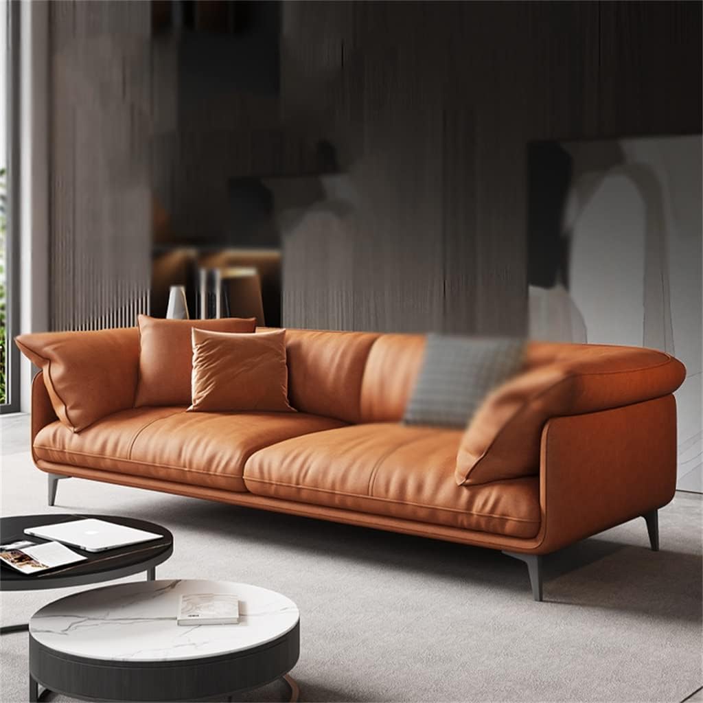 "Top Grain Leather Sofa - High-Quality Material"
