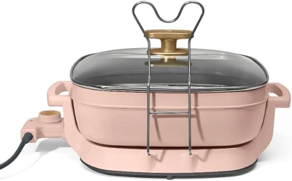 Large Capacity Electric Skillet with Glass Lid.