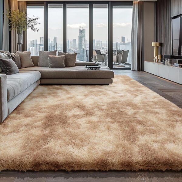 Luxurious Faux Fur Rug Carpet for Living Room Decor.
