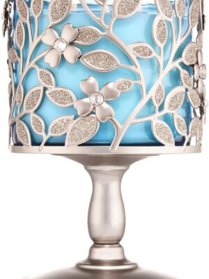 Luxury crystal candle holders with modern design.