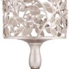 Silver elegant candle holders creating warm ambient lighting
