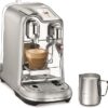 Barista-style espresso machine for brewing cappuccinos and lattes.