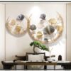 Modern decorative wall sculpture to enhance living spaces.