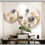 Modern decorative wall sculpture to enhance living spaces.