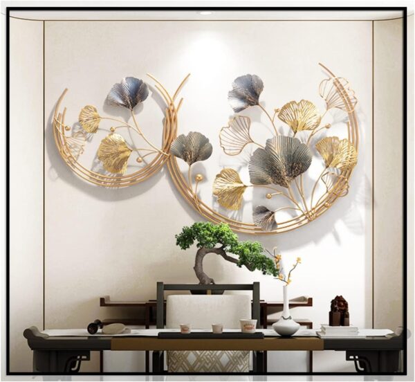 Modern decorative wall sculpture to enhance living spaces.