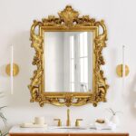 Antique Gold Mirror enhancing home décor with luxury charm.