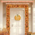 Lifelike artificial maple leaves in yellow and orange for Thanksgiving and fall decorations.