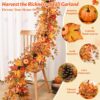 Artificial Decoration Leaves on Chair – Cozy Autumn Home Decor