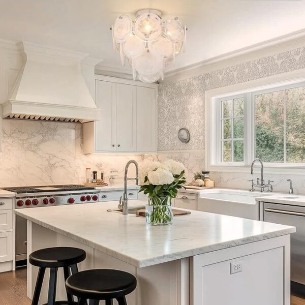 Luxury ceiling light chandelier with sparkling crystal design for elegant.