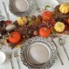 Handcrafted Grace silver plates with vintage patina.