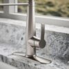 Elegant kitchen faucet with pull-down sprayhead – quick install.