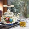 Luxury enamel tea kettle – durable, stylish, and easy to clean.