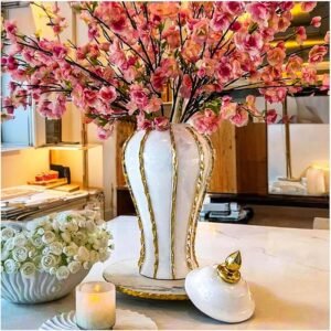 Ceramic decorative vase for home