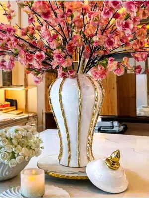 Ceramic decorative vase for home