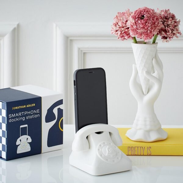 Ethereal Bloom decorative vase on coffee table